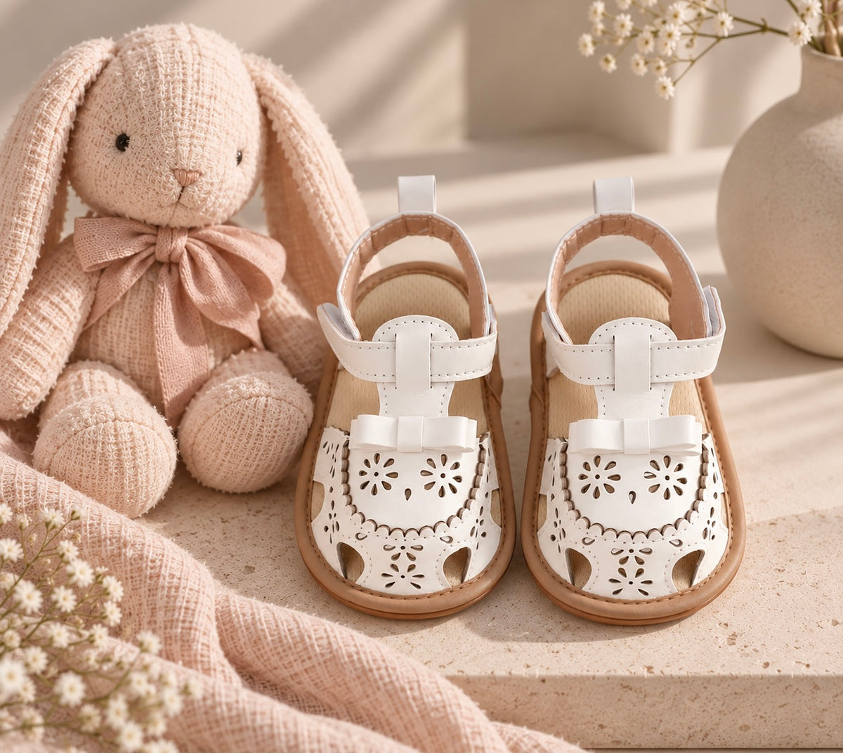 Lily White Sandal