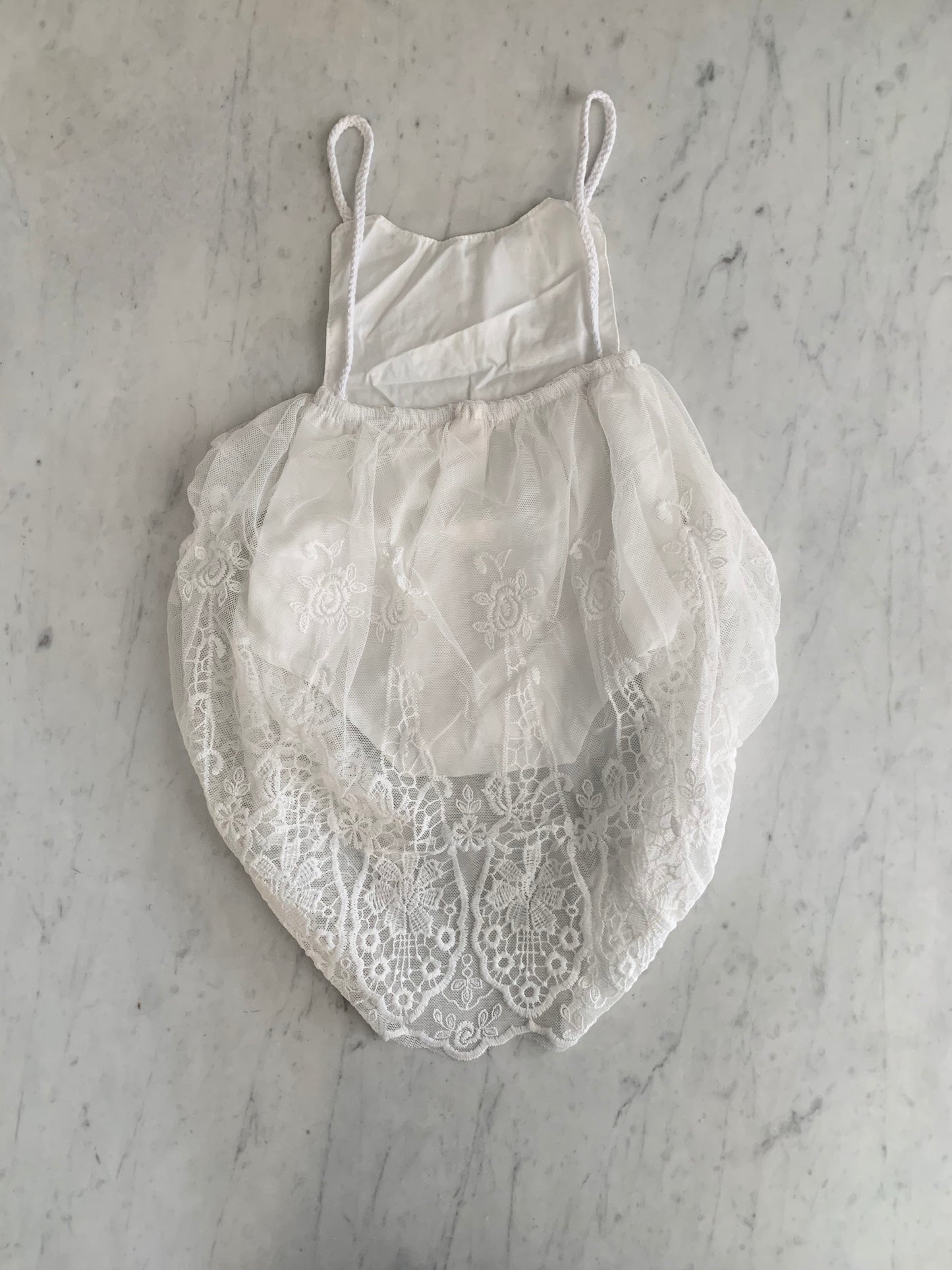 Elegant White Lace Dress Romper