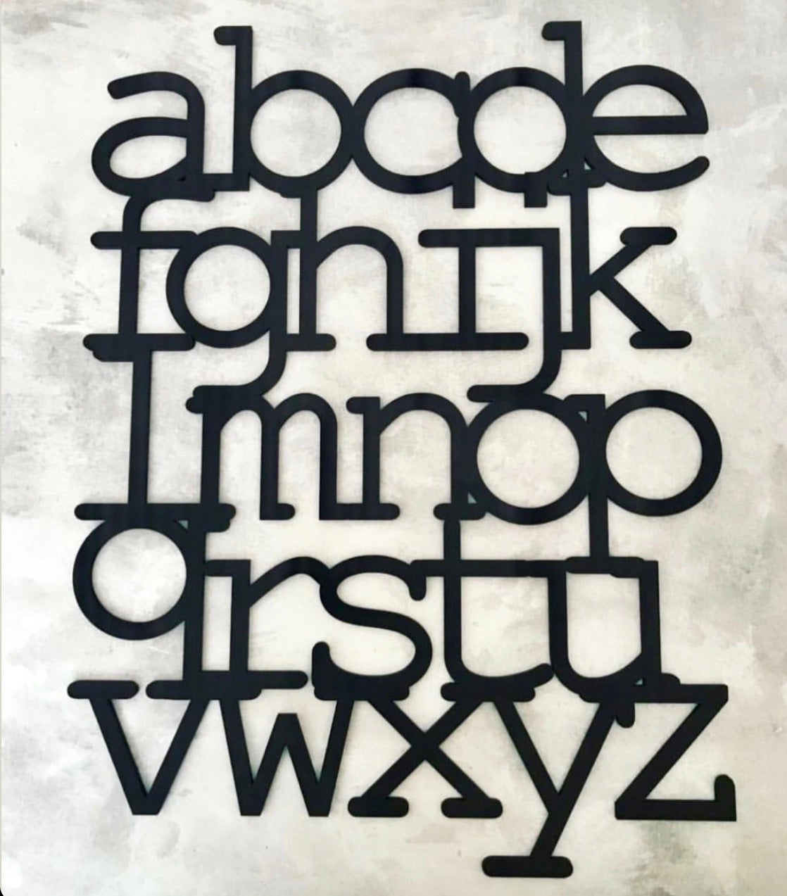 Wooden Alphabet Wall Decor