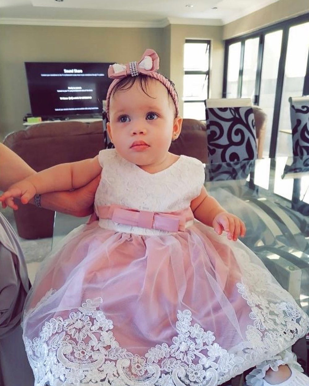 Dusty Pink Dress + Headband