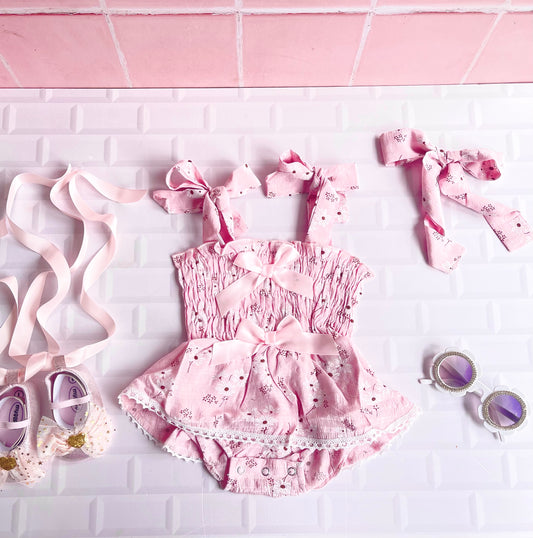 Bow Romper + Headband