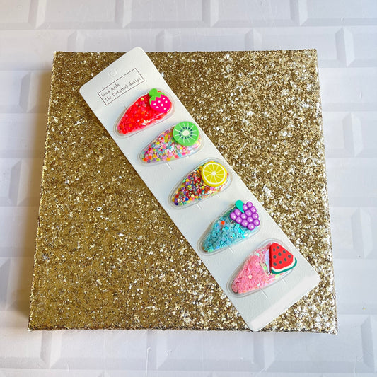 Summer Fruit Hair clips Set