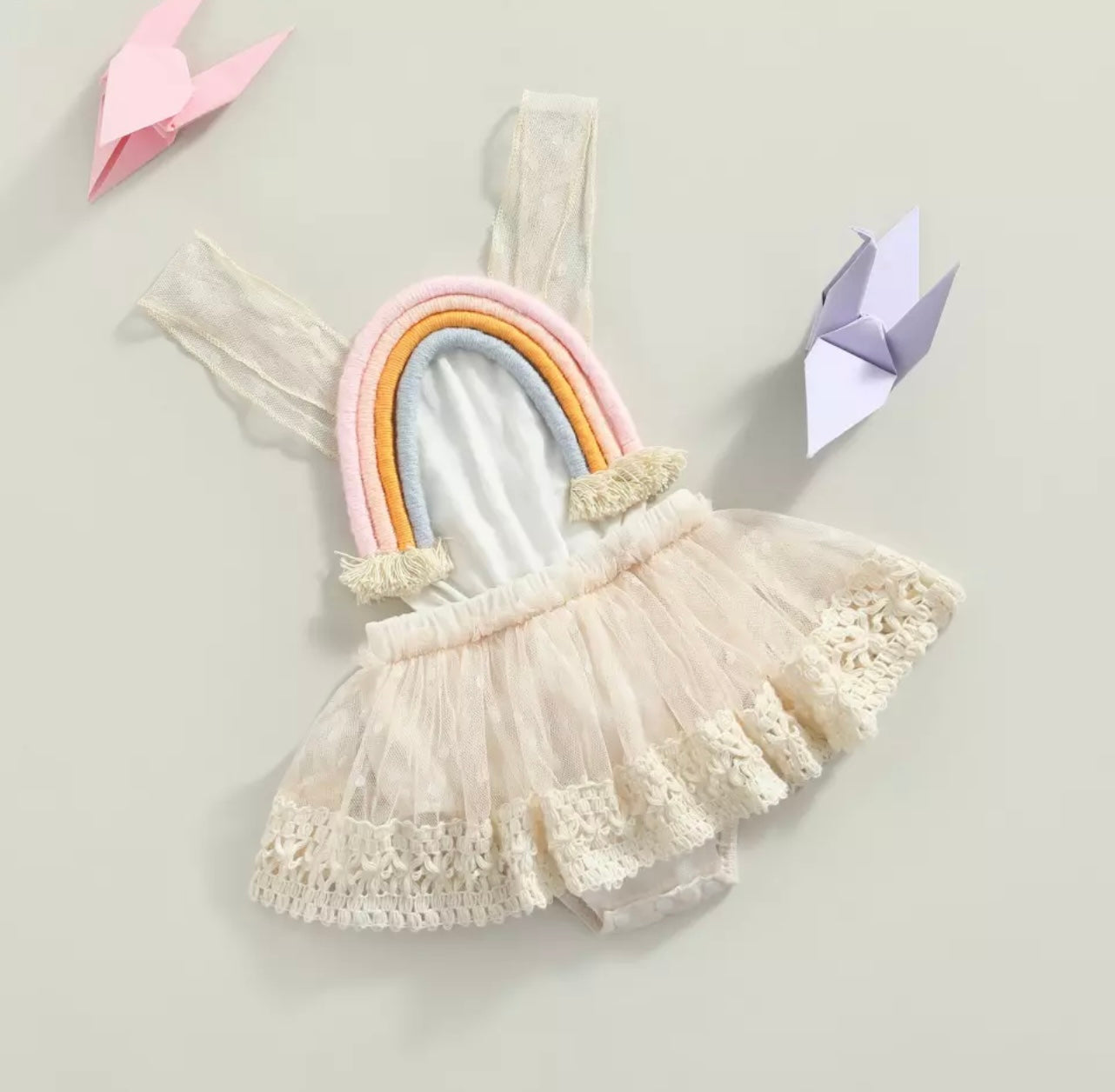 Rainbow Boho Halter Neck