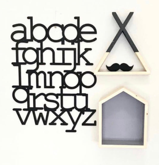 Wooden Alphabet Wall Decor
