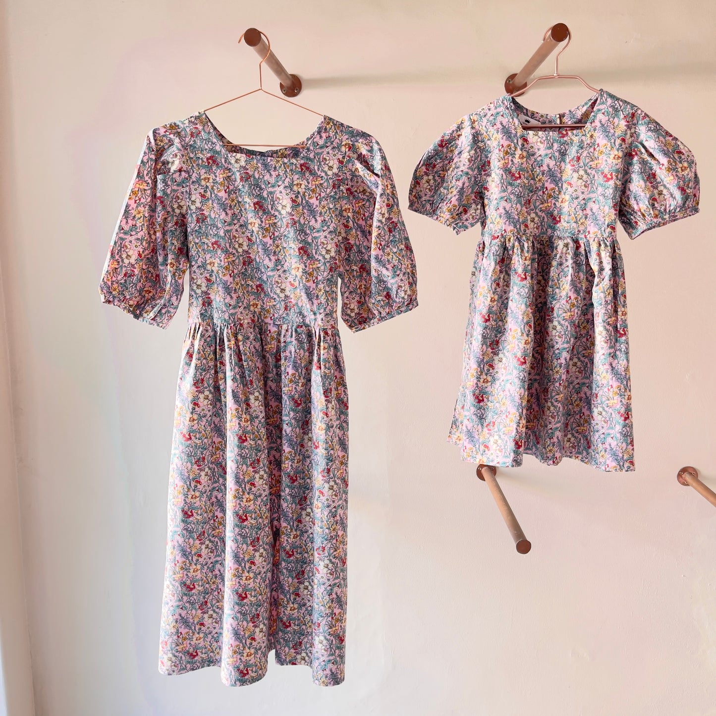 Pink Floral Mom & Me Dress