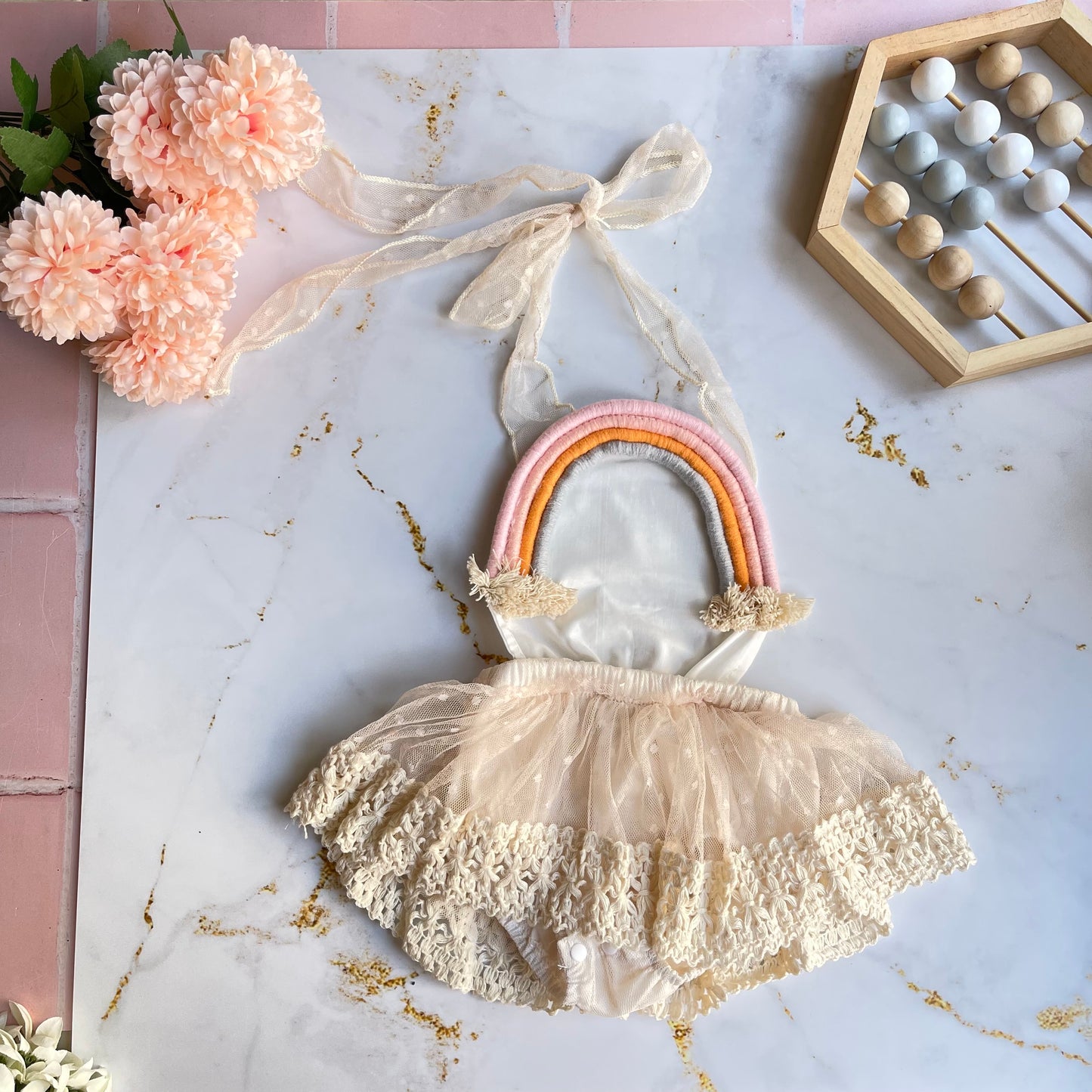 Rainbow Boho Halter Neck