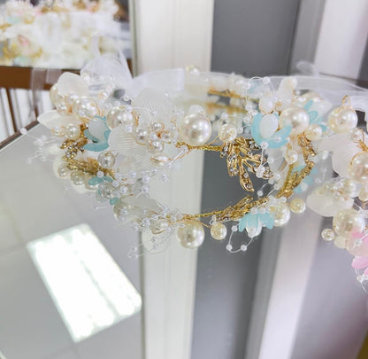 Pearl Flower Crown