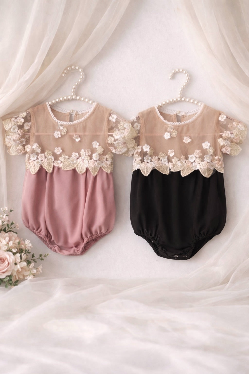 Ivory Lace Luxe Romper