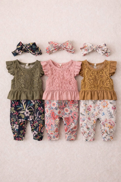 Floral Playsuit + Headband