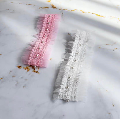 Tulle Pearl headband
