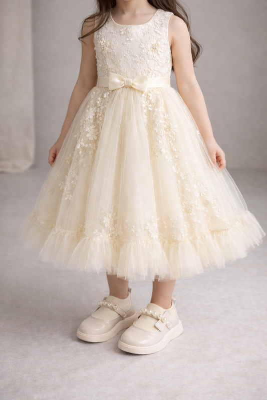 Cream Pearl Winter Shoe