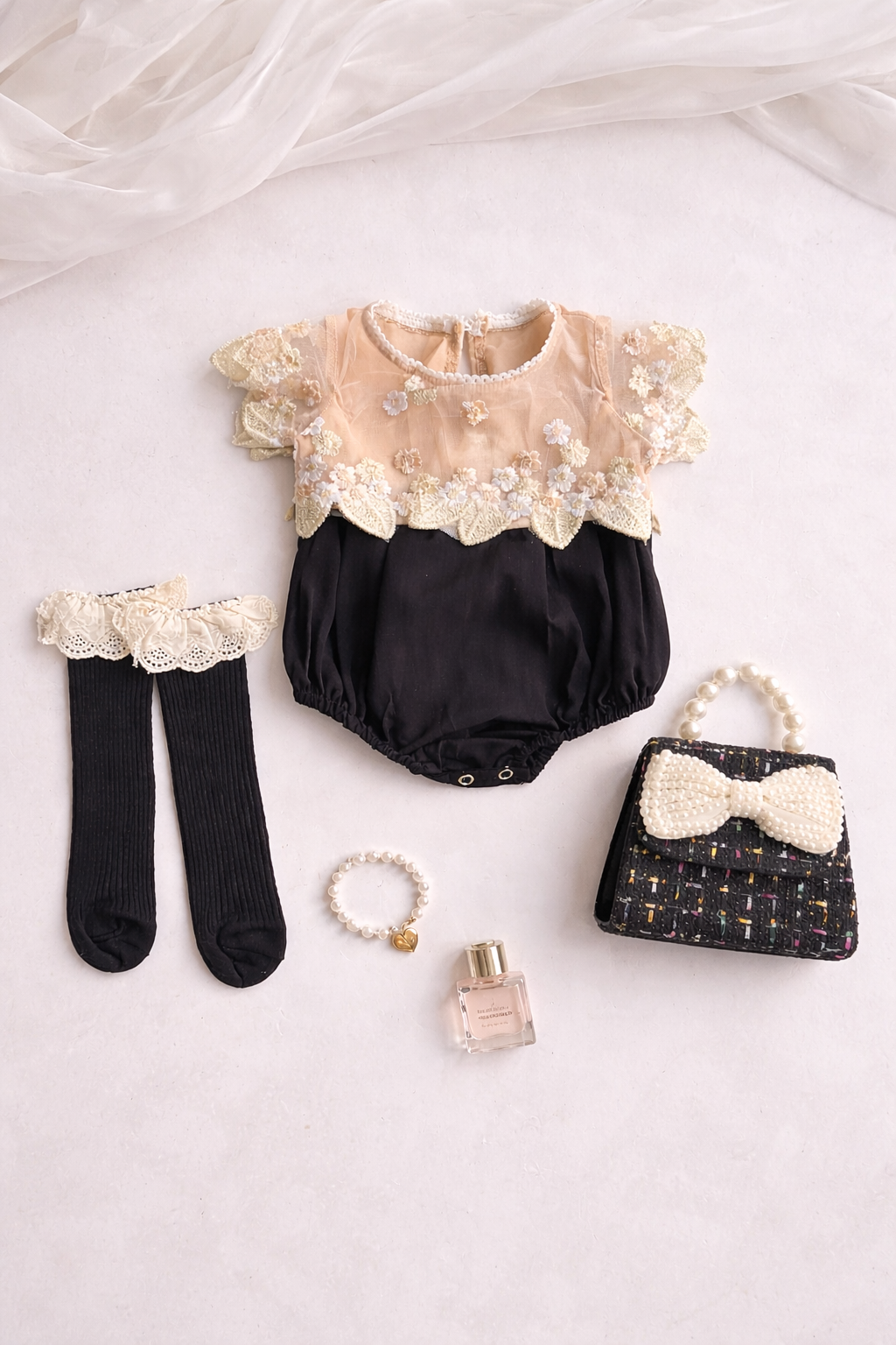 Ivory Lace Luxe Romper