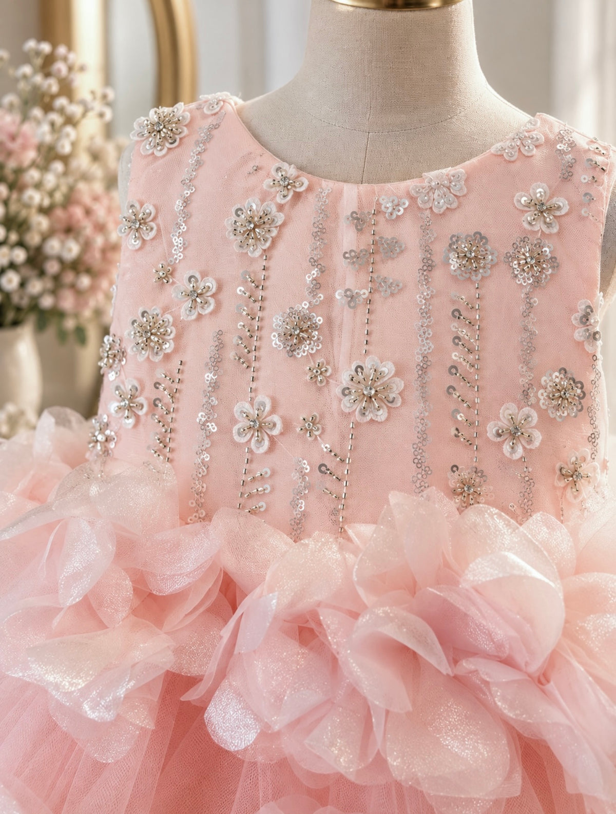 Pink Flower Bomb Dress