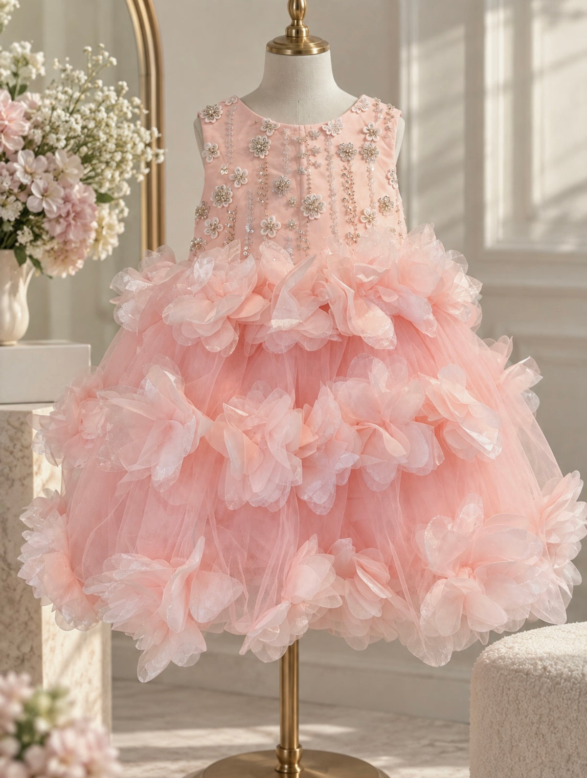 Pink Flower Bomb Dress