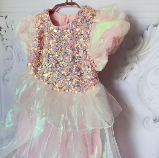 Pink Sequins Dress