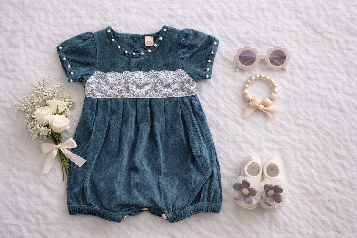 Blue Pearl Romper