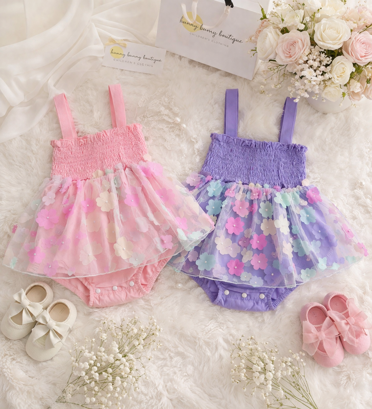 Summer Flower Dress Romper