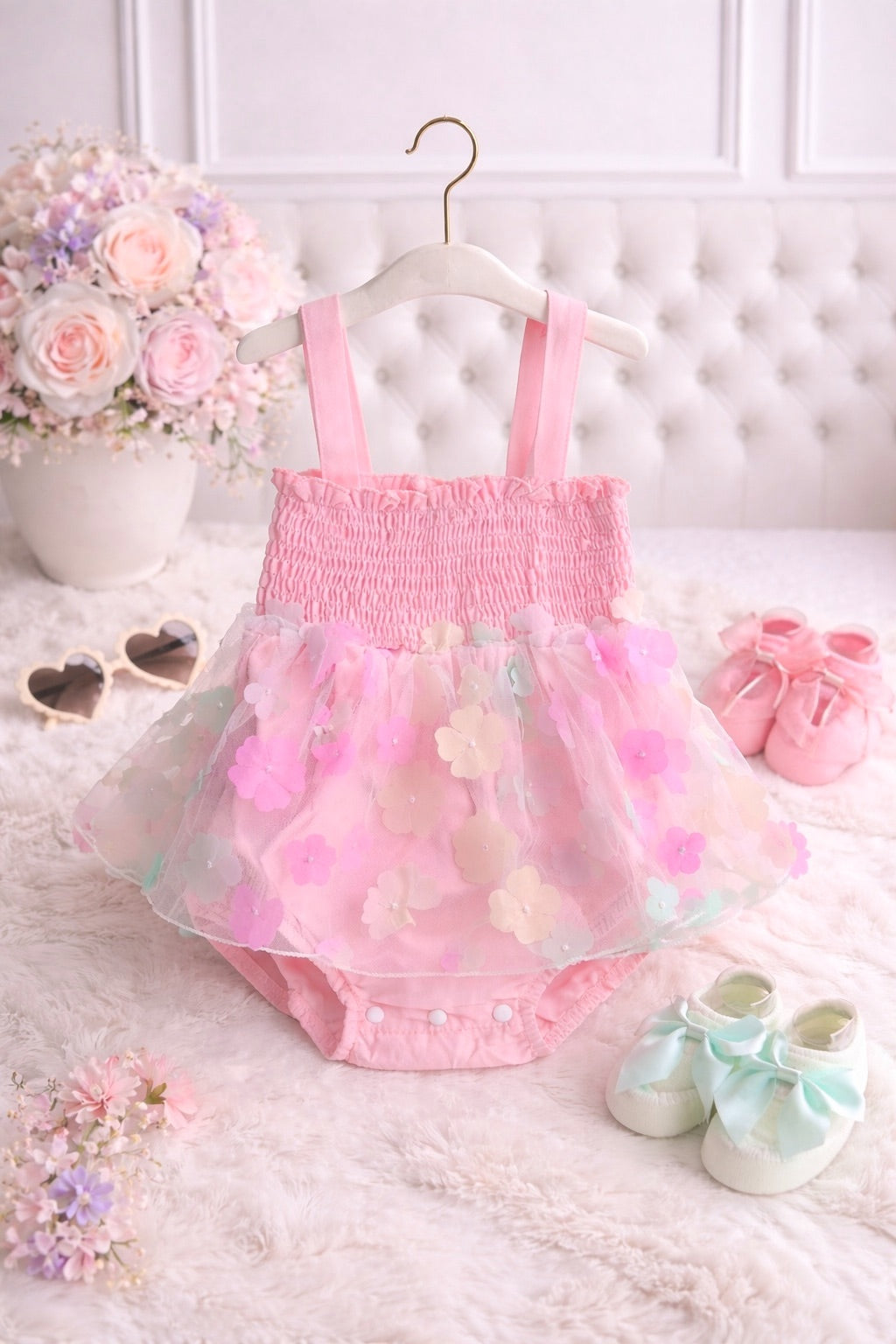 Summer Flower Dress Romper
