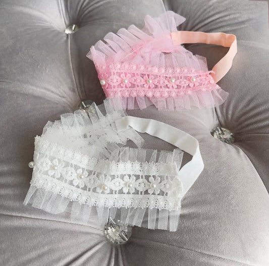 Tulle Pearl headband
