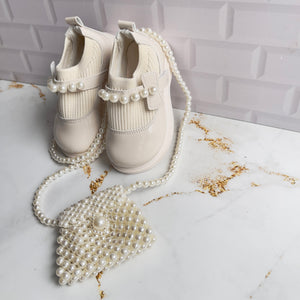 Cream Pearl Winter Shoe