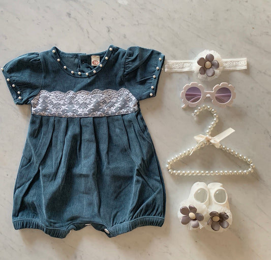 Blue Pearl Romper