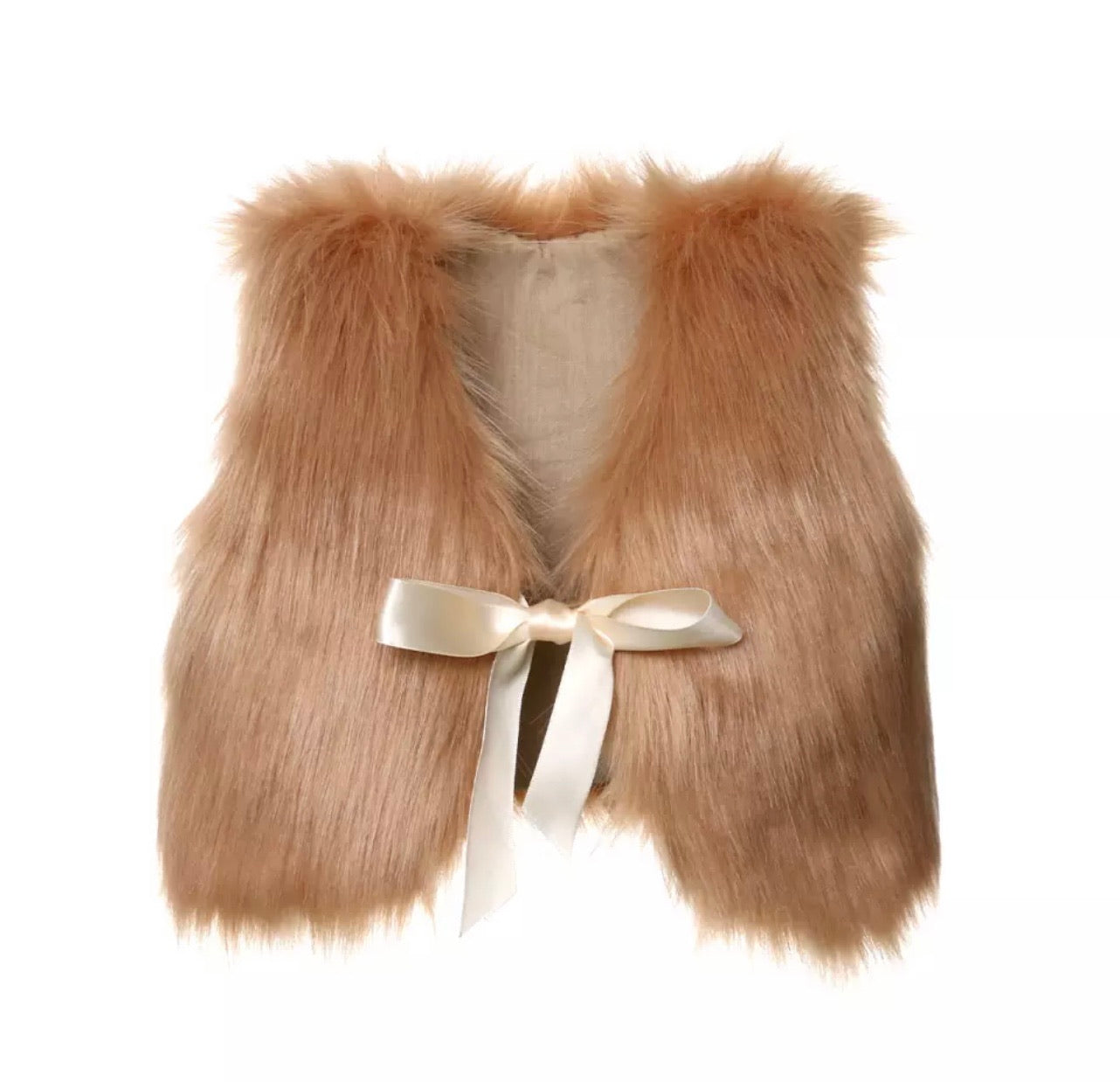 Faux fur waistcoat