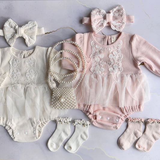 Winter Princess Romper + Headband