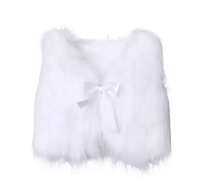 Faux fur waistcoat