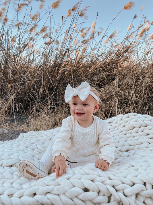 Winter Princess Romper + Headband