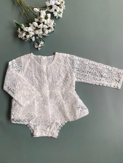 Long Sleeve Lace Romper