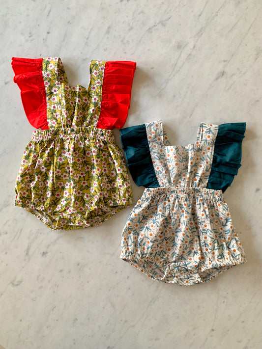 Floral Ruffle Romper